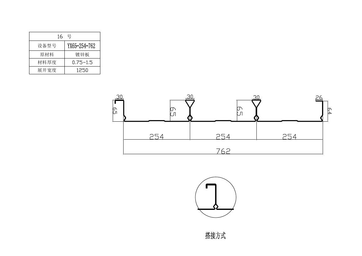 全闭口楼承板